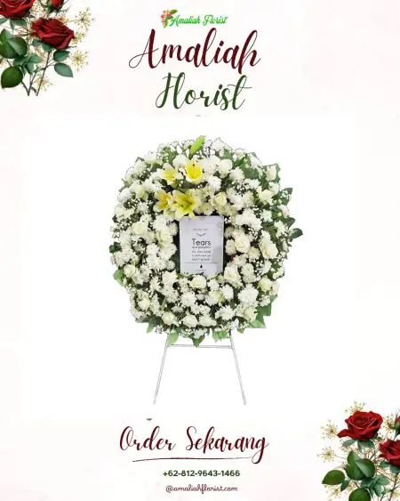 Krans Bunga Duka Kayuputih